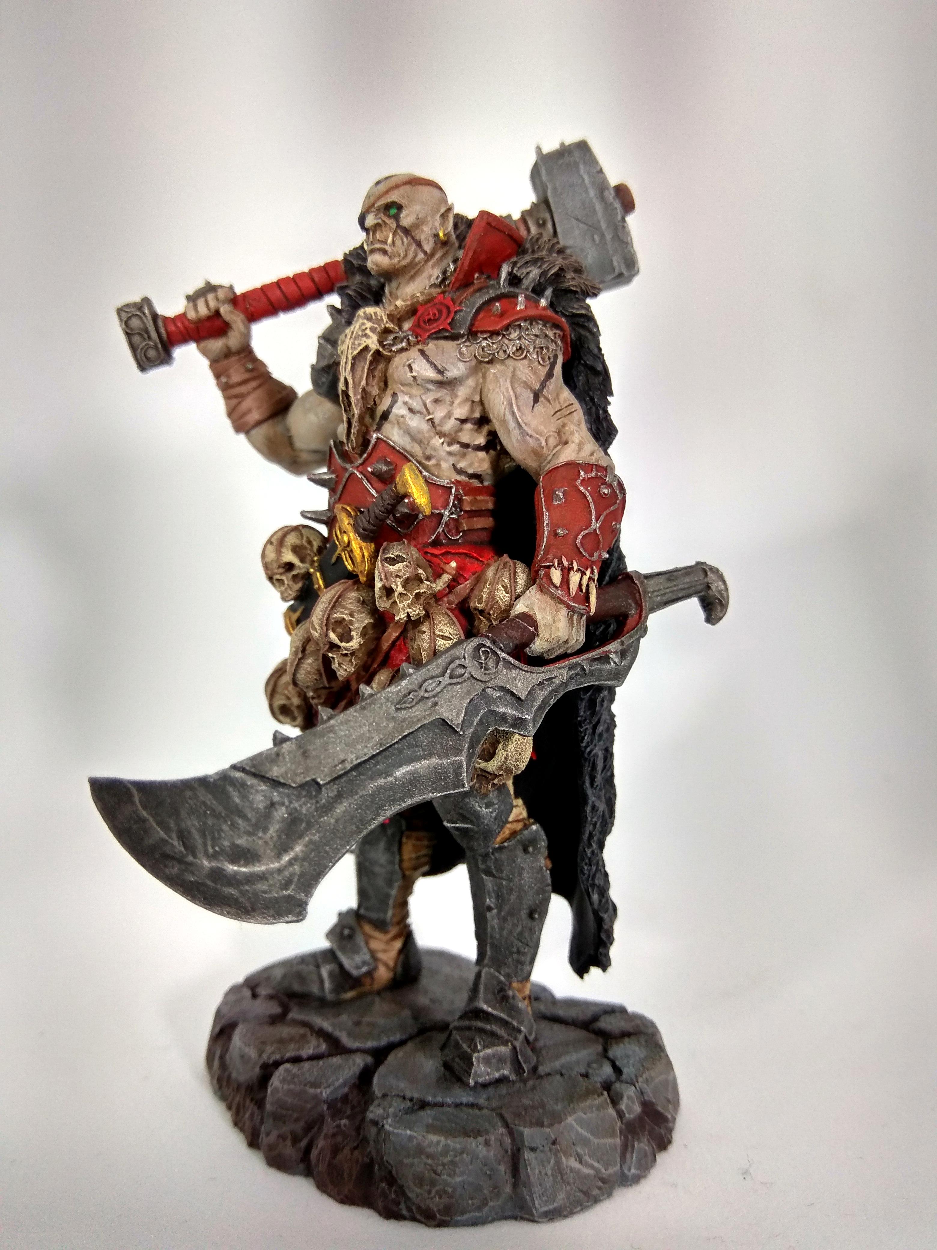 half orc fighter miniature